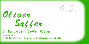 oliver saffer business card